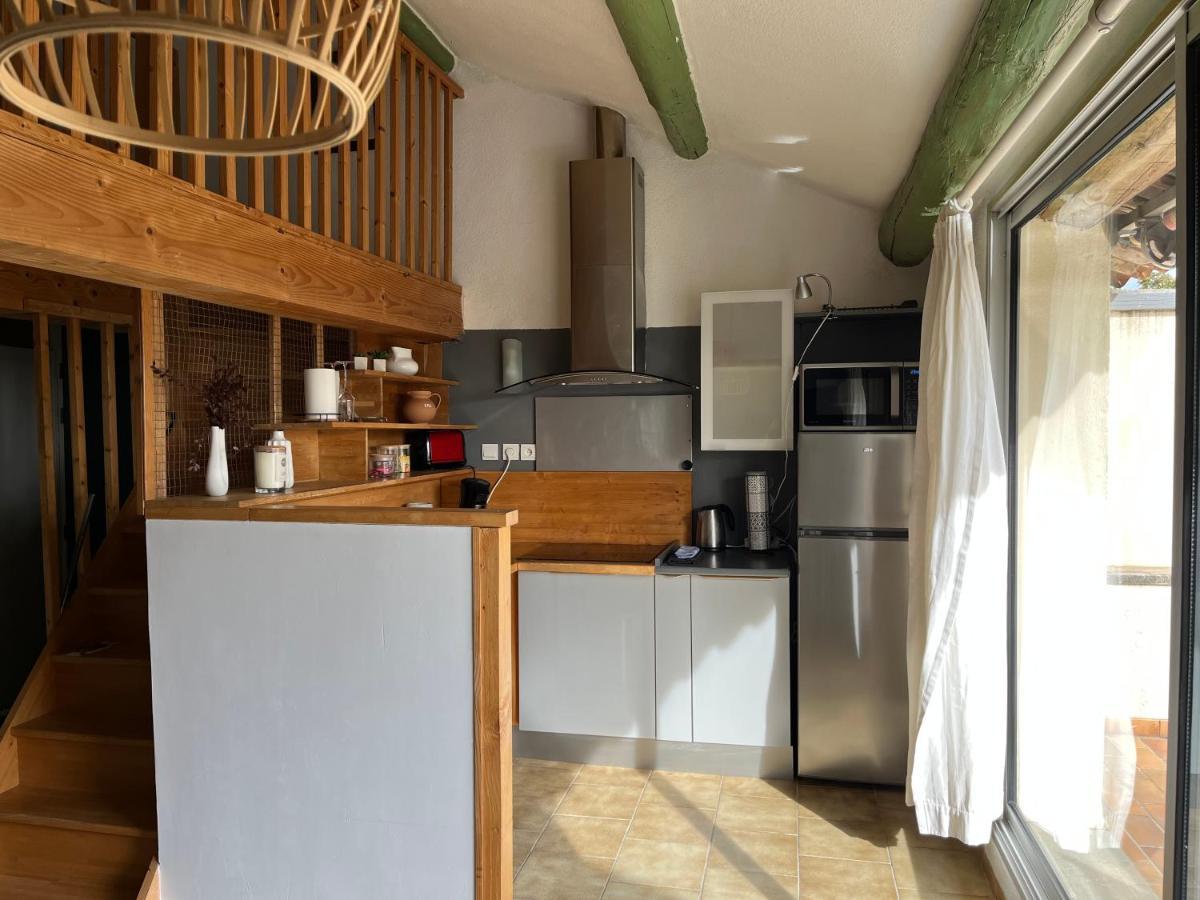 Appartement Duplex lumineux sur gde terrasse, parking, livebox à Entraigues-sur-la-Sorgue Extérieur photo